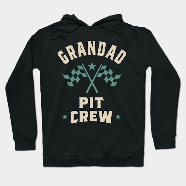 Mens Grandad Pit Crew Grandpa Gift Hoodie by cidolopez